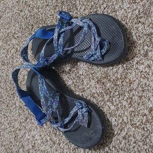 Chaco Women's Sandals Blue And Green Size 8
